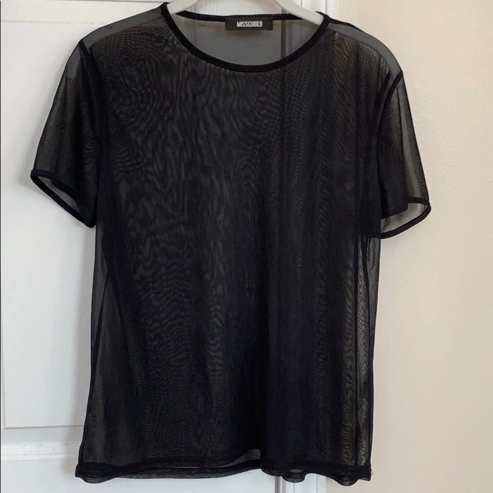 Missguided mesh top